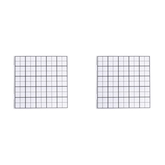 2 Pack Fuse Bead Boards with Grid Lines 2.6mm Pegboard Heat Resistant Perler Bead Craft Plate Reusable Pattern Making Board White