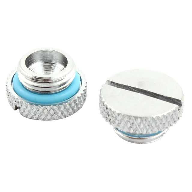2 Pack G1/4" Fitting Plug with Sealing Ring for PC Water Cooling System, Computer Water Cooler