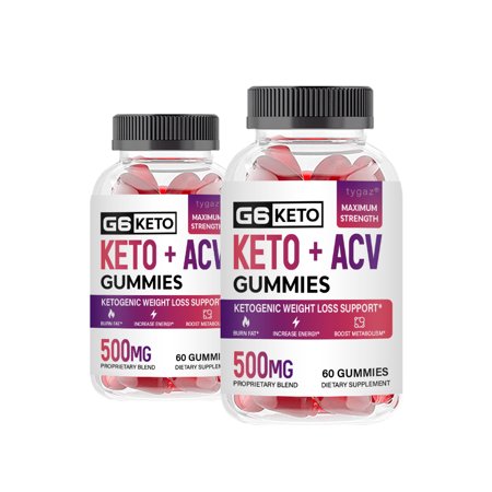 (2 Pack) G6 Keto Gummies - G6 Keto Apple Cider Vinegar Gummies 