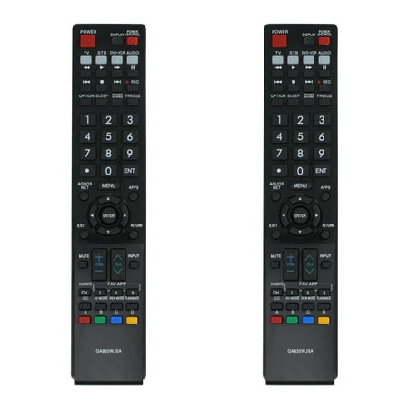 2-Pack GA935WJSA Remote Control Replacement - Compatible with Sharp LTV32W3 TV