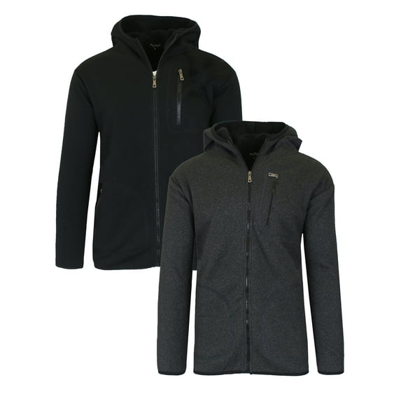 2-Pack GBH Women's Heavyweight Loose-Fit Sherpa Fleece-Lined Hoodie