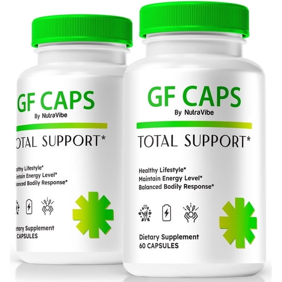 (2 Pack) GF Caps, Original G F Capsules Balance Formula - Naturally Supports Healthy Circulation, Stable Levels and Energizes the Body, Official Review (120 Capsules)
