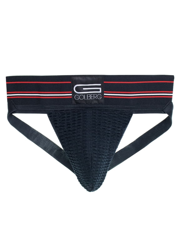 2 Pack GOLBERG G Mens Jockstrap Underwear - Athletic Supporter - Adult and Youth Jock Strap – (Size - Medium)