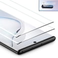 thumbnail image 1 of [2 Pack] Galaxy Note 10 6.3" Tempered Glass Screen Protector & Camera Lens Protector, Allytech Full Coverage HD Clear Support Fingerprint Sensor Bubble Free Anti-Scratch for Samsung Galaxy Note 10, 1 of 8