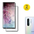 thumbnail image 1 of [2 Pack] Galaxy Note 10 Plus 6.8" Screen Protector & Camera Lens Protector, Allytech 3D Curved Edge Tempered Glass Support Fingerprint Sensor HD Clear Full Coverage for Samsung Galaxy Note10+, 1 of 8