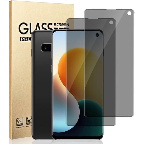 2 Pack for Galaxy S10 Anti spy Privacy Screen Protector, 9H Tempered Glass,Anti-Glare Anti-Scratch, Smooth and Responsive Absolute, No Bubbles, High Definition Clear