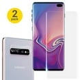 thumbnail image 1 of [2 Pack] Galaxy S10 Plus 6.4" Screen Protector & Camera Lens Protector, Allytech HD Clear Bubble Free Full Coverage Support Fingerprint Sensor Anti-Scratch Tempered Glass for Samsung Galaxy S10 Plus, 1 of 7