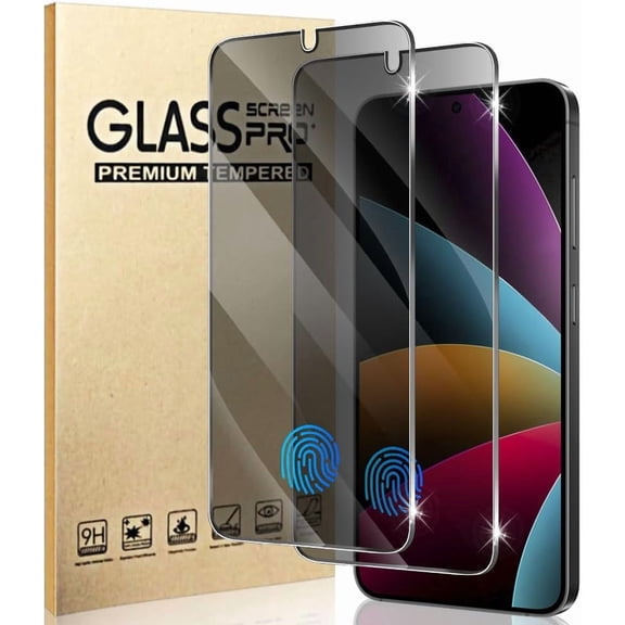 2 Pack for Galaxy S25 Plus Anti spy Privacy Screen Protector, 9H Tempered Glass,Anti-Glare Anti-Scratch, Smooth and Responsive Absolute, No Bubbles, High Definition Clear
