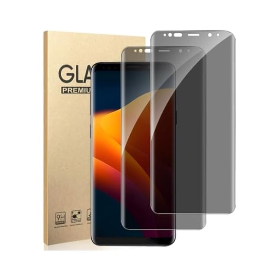 2 Pack Galaxy S9 Privacy Screen Protector, 3D Full Coverage Scratch Resistant, 9H Hardness Anti-Spy Tempered Glass, Bubble Free Easy Installation, for Samsung Galaxy S9 5G Screen Protector (5.8 Inch)