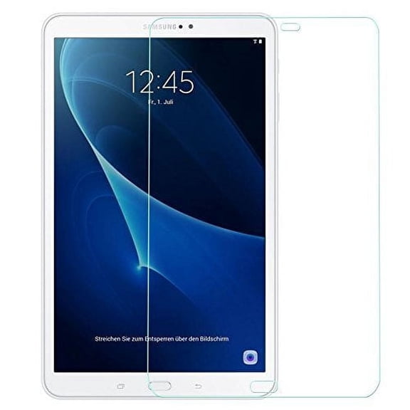 (2 Pack) Galaxy Tab A 10.1 T580 (Without S Pen Version) Screen Protector, Allytech Crystal Clear Bubble Free Anti-Fingerprint Anti-Scratch Tempered Glass Screen Protector for Samsung Galaxy A 10.1