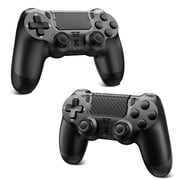2 Pack Gaming Controller for P-4/Slim/Pro & PC, Wireless Controller with Dual Vibration & 6-Asix Gyro Motion Control