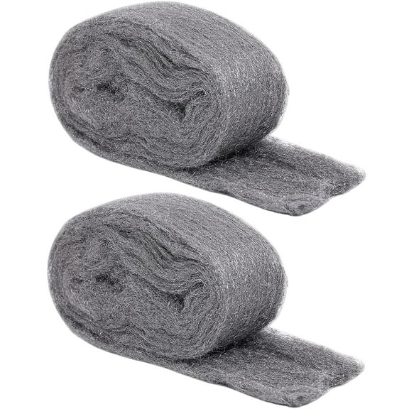 2 Pack Gap Blocker,Steel Wool Pads Mouse Blocker,3"x13 Ft Barrier to Against Animals in Holes Holes,Steel Wool for Pipeline,Vents in Garden,House