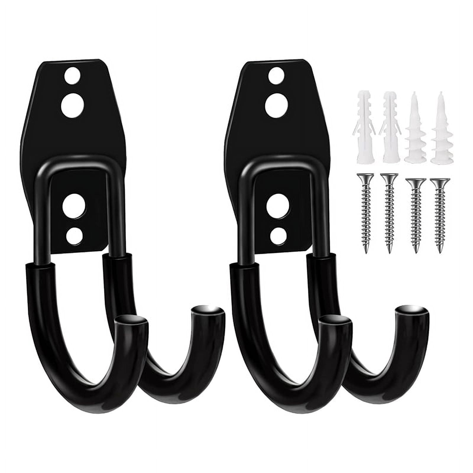 2 Pack Garage Hooks Heavy Duty Wall Mount Organizer Garage Wall Mount Utility Hooks with Anti Slip Coating J Hooks Walmart