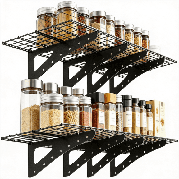 2 Pack Garage Shelving Wall Mounted,800Lbs Heavy Duty Garage Wall Shelving Storage Shelves for Basement,Laundry,Heavy Duty Floating Shelves Holds Up to,23.6"Dx35.4"Wx12"H
