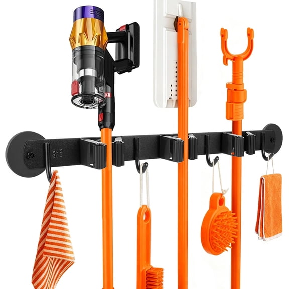 2 Pack Garage Storage Organizer Trimmer Rack - Heavy Duty Power Tool Hanger for Grass Trimmer, Hedge Trimmer; Fits Various Tools Suitable Wall Mounting in Garage, Shed, or Garden