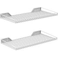 thumbnail image 1 of 2 Pack Garage Wall Shelf, 23.5" x 12" Wall-Mounted Storage Shelves for Garage, Closet, Laundry Room, Heavy Duty Floating Shelving, Holds Up to 65 lbs(White), 1 of 16