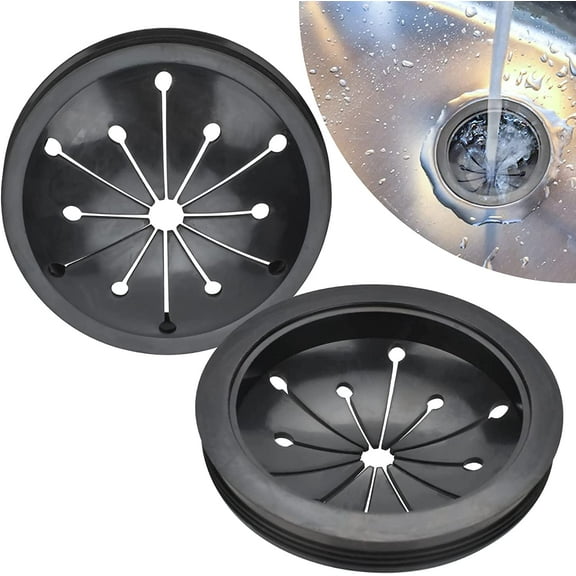 2 Pack Garbage Disposal Splash Guard 3-1/8 Inch Collar Sink Baffle Garbage Disposal Stopper Compatible with Waste King, Whirlaway, GE and Other EZ Mount Disposals
