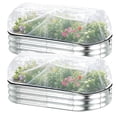 thumbnail image 1 of Saburrnity 2-Pack Garden Netting for Raised Beds, Bird Netting Pest Barrier - Rectangular Plant Covers with Drawstring for Vegetable Protection, 1 of 6