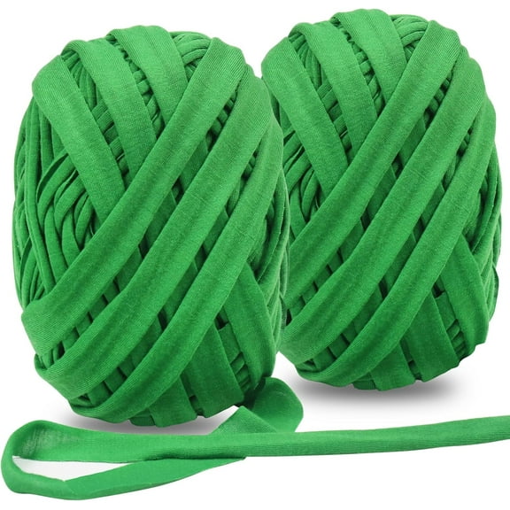 2 Pack Garden Twine, 196 Feet Stretchy Tomato Twine String, Green Cloth Plant Ties for Climbing Plants, Tomatoes, Fruit Trees, Gardeners (98 Feet/Roll)