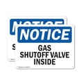 thumbnail image 1 of (2 Pack) Gas Shutoff Valve Inside OSHA Notice Sign 24 Inch X 18 Inch Plastic Sign, Weather Resistant, UV Protected for Workplace, Business, and Construction Site, Made in the USA, 1 of 8