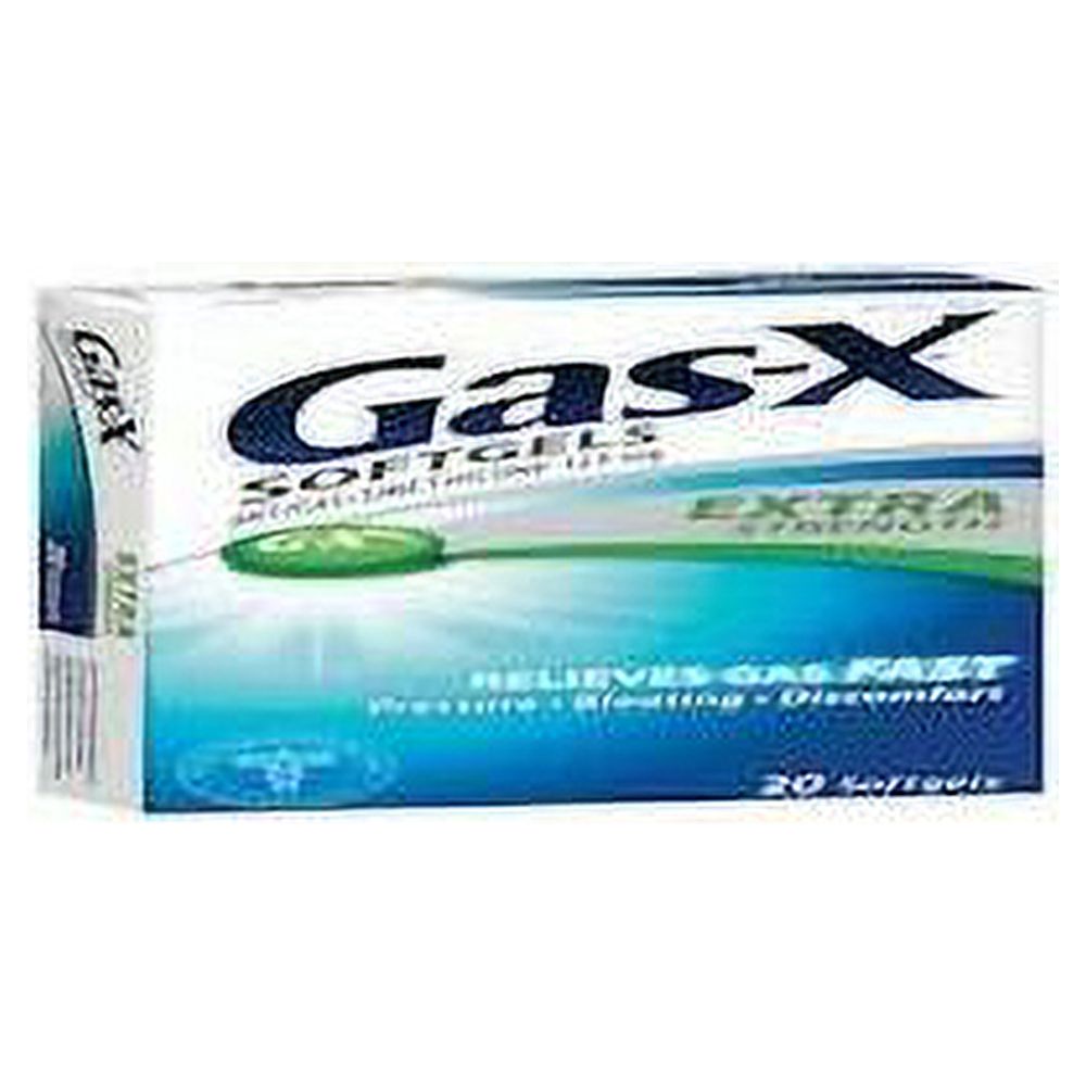 2 Pack GasX Softgels Extra Strength 20 Soft Gels Each