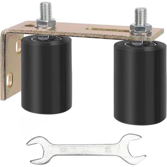 2 Pack Gate Roller Guide,Sliding Gate Hardware with L-Sliding Gate Brackets,Sliding Gate Kit,2-3/4" Universal Adjustable Heavy Duty Sliding Gate Rollers,Rolling Gate Hardware Kit