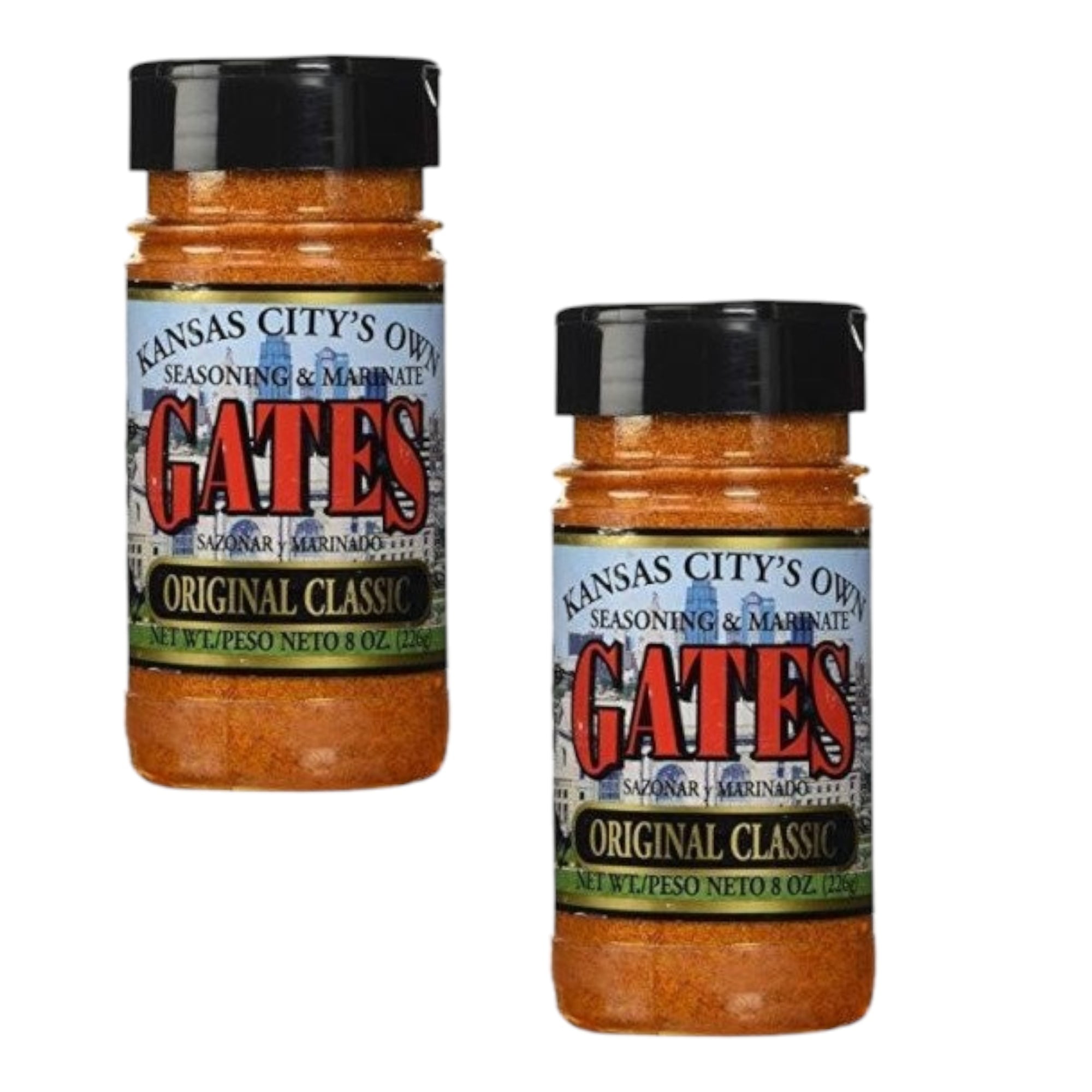 ( 2 Pack ) Gates Bar-B-Q All Purpose Seasoning & Marinate (Original Classic), 8 oz Bottle