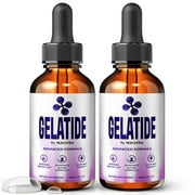 2 Pack Gelatide Natural Daily Liquid Formula Designed to Align with Fitness Goals, Support an Active Lifestyle & Body Balance | Just a Few Drops for a Fit-Focused Routine 60 Servings