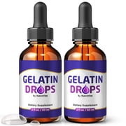 2 Pack Gelatin Drops   Natural Joint Support Formula for Flexibility, Mobility & Confidence in Movement | Daily Formula for Comfort, Recovery & Active Lifestyle | Easy 1-Drop Formula 60 Servings