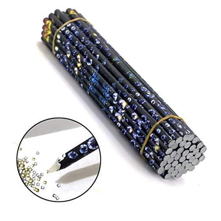 2 Pack Rhinestone Picker Pencil, Wax Pen Tool for Nail Art, Diamond Painting and Craft Decoration, TIKA