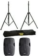 thumbnail image 1 of 2 Pack Gemini AS-10P 10" Powered Loudspeaker & Pyle Pro PSTK103 Heavy-Duty Aluminum Anodizing Dual Speaker Stand With Traveling Bag Kit, 1 of 3