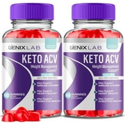 (2 Pack) Genix Lab Keto ACV Gummies - Apple Cider Vinegar Supplement for Weight Loss - Energy & Focus Boosting Dietary Supplements for Weight Management & Metabolism - Fat Burn - 120 Gummies