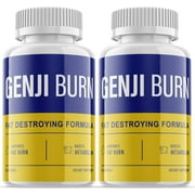 2 Pack Genji Burn - Keto Weight Loss Formula - Energy & Focus Boosting Dietary Supplements for Weight Management & Metabolism - Advanced Fat Burn Raspberry Ketones Pills - 120 Capsules