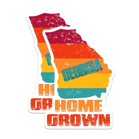 (2 Pack) Georgia Magnets - Home Grown State - Refrigerator Magnets - 5" On Longest Side - Premium Magnet - for Cars, Refrigerators, Toolboxes, Lockers - Made in USA - MAG18623