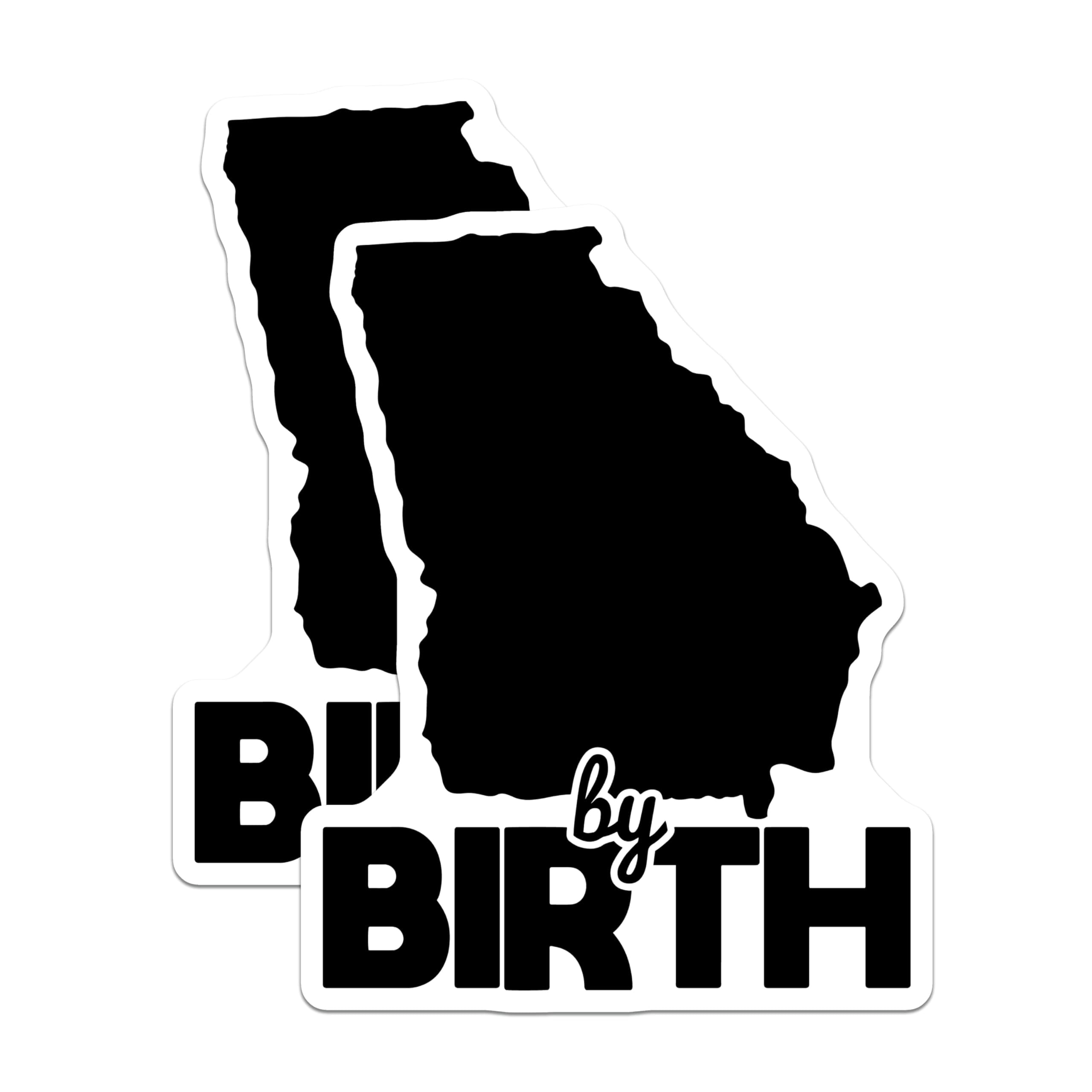 Georgia Native Sticker (2 Pack) Georgia by Birth Stickers - State Pride - GA Native Decals - 5 ...