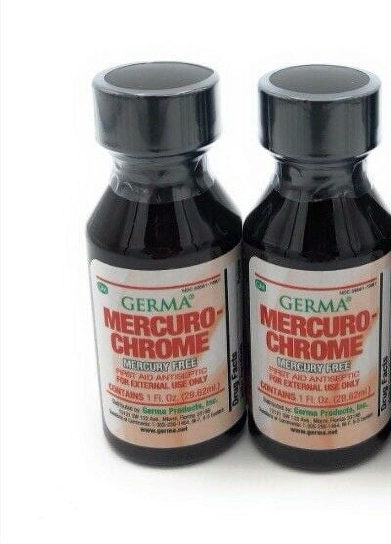 MercuroChrome Safe Antiseptic 1 oz. MercurioCromo 2-PACK