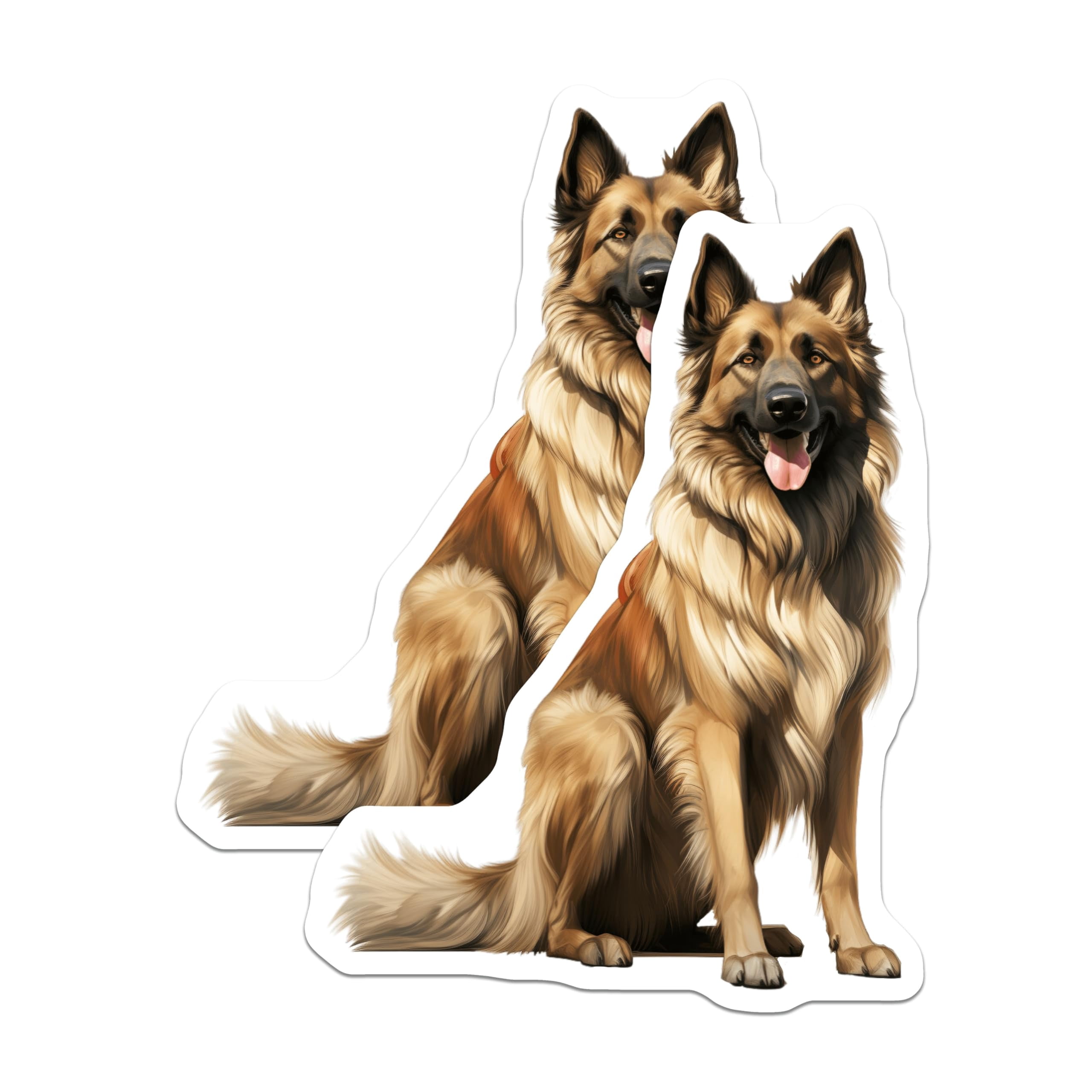 Gsd Sticker (2 Pack) German Shepherd Stickers - GSD Dog Decal - Dog Mom Pet Owner ...