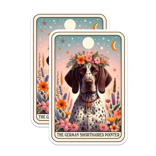(2 Pack) The German Shorthaired Pointer Magnets - German Shorthaired Pointer Dog Mom Mama - 5" On Longest Side - Premium Magnet - for Cars, Refrigerators, Toolboxes, Lockers- Made in USA - MAG0755