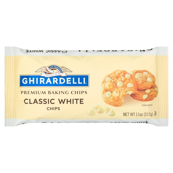 2 Pack - Ghirardelli Chocolate Baking Chips Premium Classic White Chips 11 oz Package May Vary