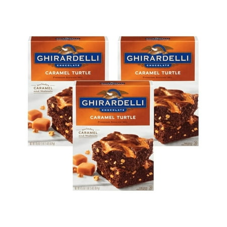 (2-Pack) Ghirardelli Chocolate Caramel Turtle Brownie Mix, 18.5 oz