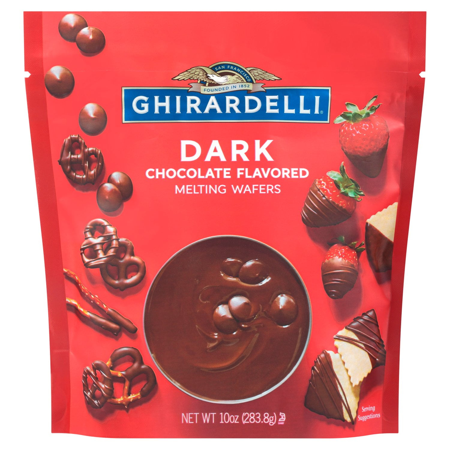 2 Pack - Ghirardelli Chocolate Melting Wafers Candy Making \u0026 Dipping Dark - 10 Oz Package May Vary