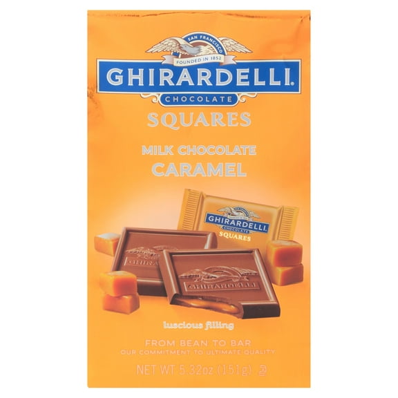 2 Pack - Ghirardelli Chocolate Squares Milk Chocolate Caramel - 5.32 Oz Package May Vary