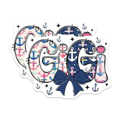 (2 Pack) Gigi Magnets Magnets - Anchor Theme Decor - 5" On Longest Side - Made in USA - Sticks to Refrigerators & Metal Surfaces - MAG8810