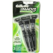 Gillette MACH3 Disposable Razors, Sensitive 3 ea Pack of 2