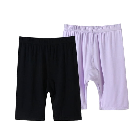 2 Pack Girl’s Leggings Shorts, Summer Lightweight Yoga Athletic Shorts, Breathable Casual Exercise Bottoms