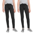 thumbnail image 1 of 2-Pack Girl's Super Stretchy Slim Fit Ponte Pants (Sizes, 4-20), 1 of 5