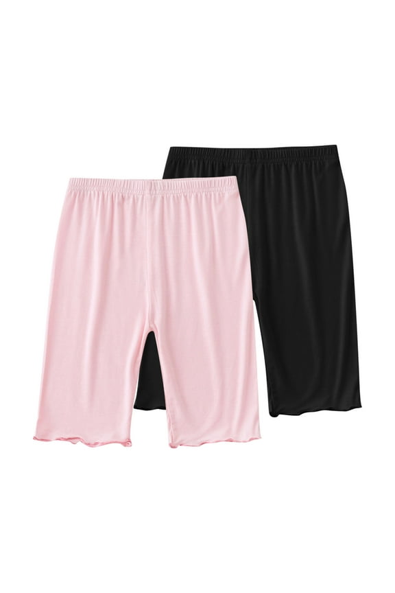 2 Pack Girls Shorts Kids Casual Bike Running Bermuda Shorts Girls Modal Soft Comfort Athletic Dance Dress Leggings 50% Summer Saving