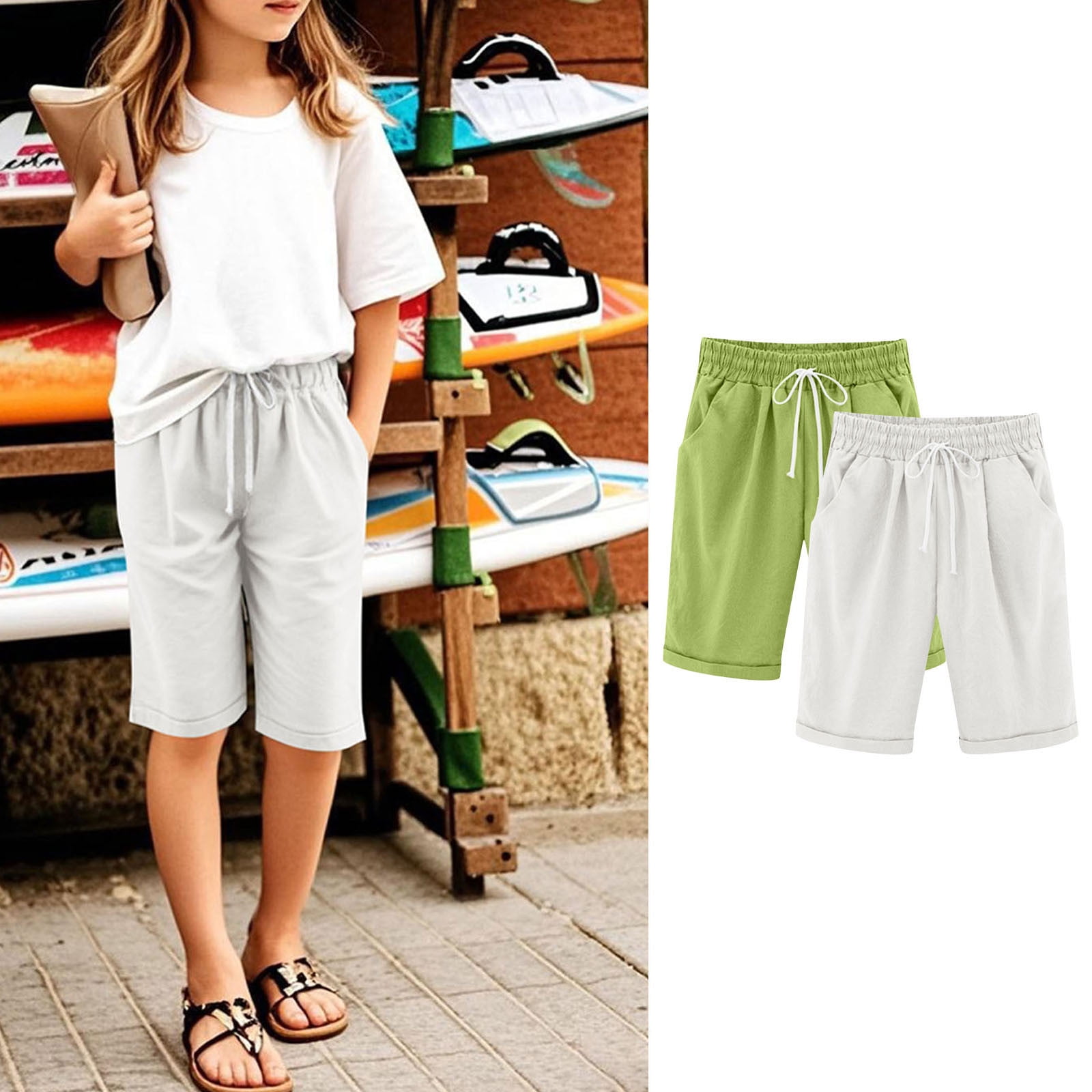 Bermuda Shorts Für Mädchen - Bequem & Mit Taschen