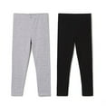 thumbnail image 1 of 2 Pack Girls Fashion Leggings Stretchy Solid Pants Soft Tights for Kids 4-12 Years, 1 of 9