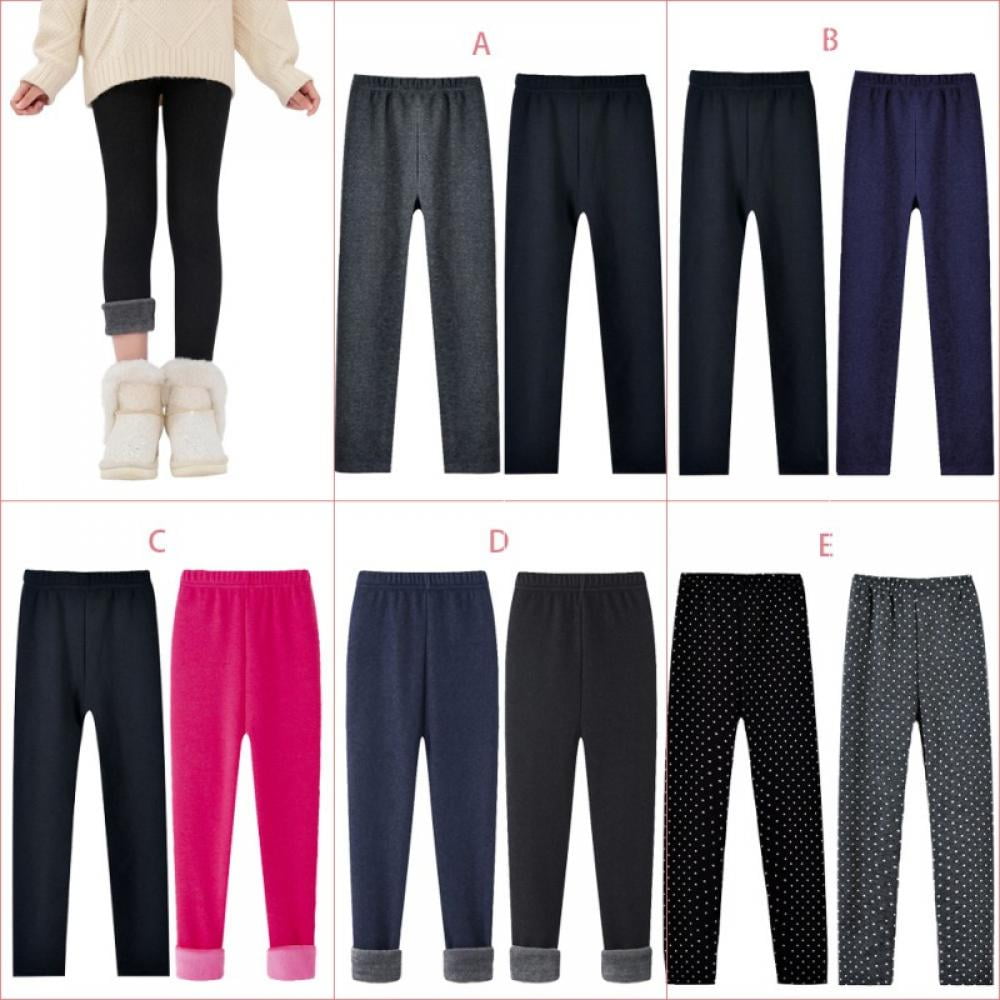 Leggings Térmicos Para Niña Lymaha - Forrados De Algodón, Abrigados Y Elásticos, Para Clima Frío